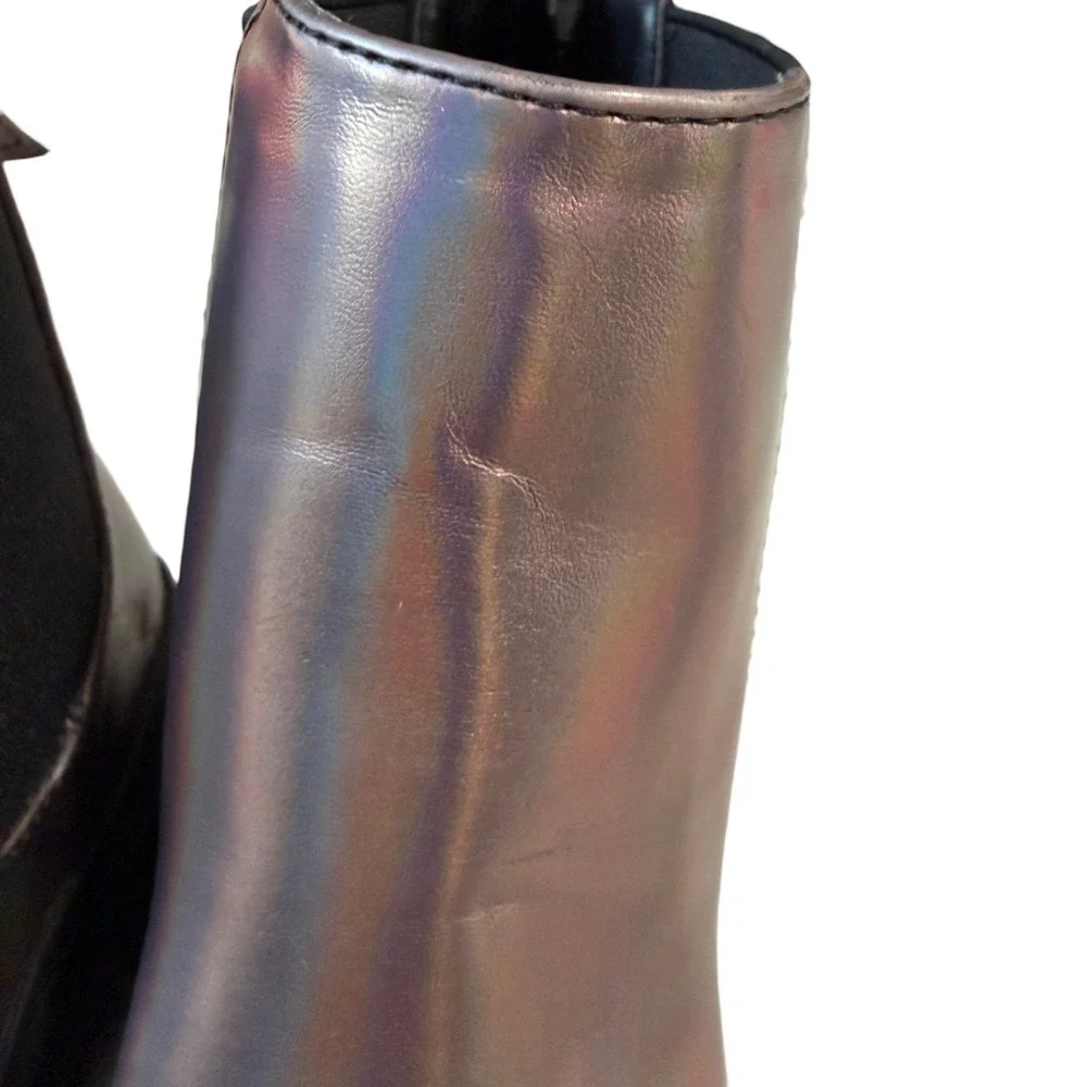 Steve Madden JTERESTA Kids Iridescent Metallic Platform Chelsea Boots Size‎ 3M